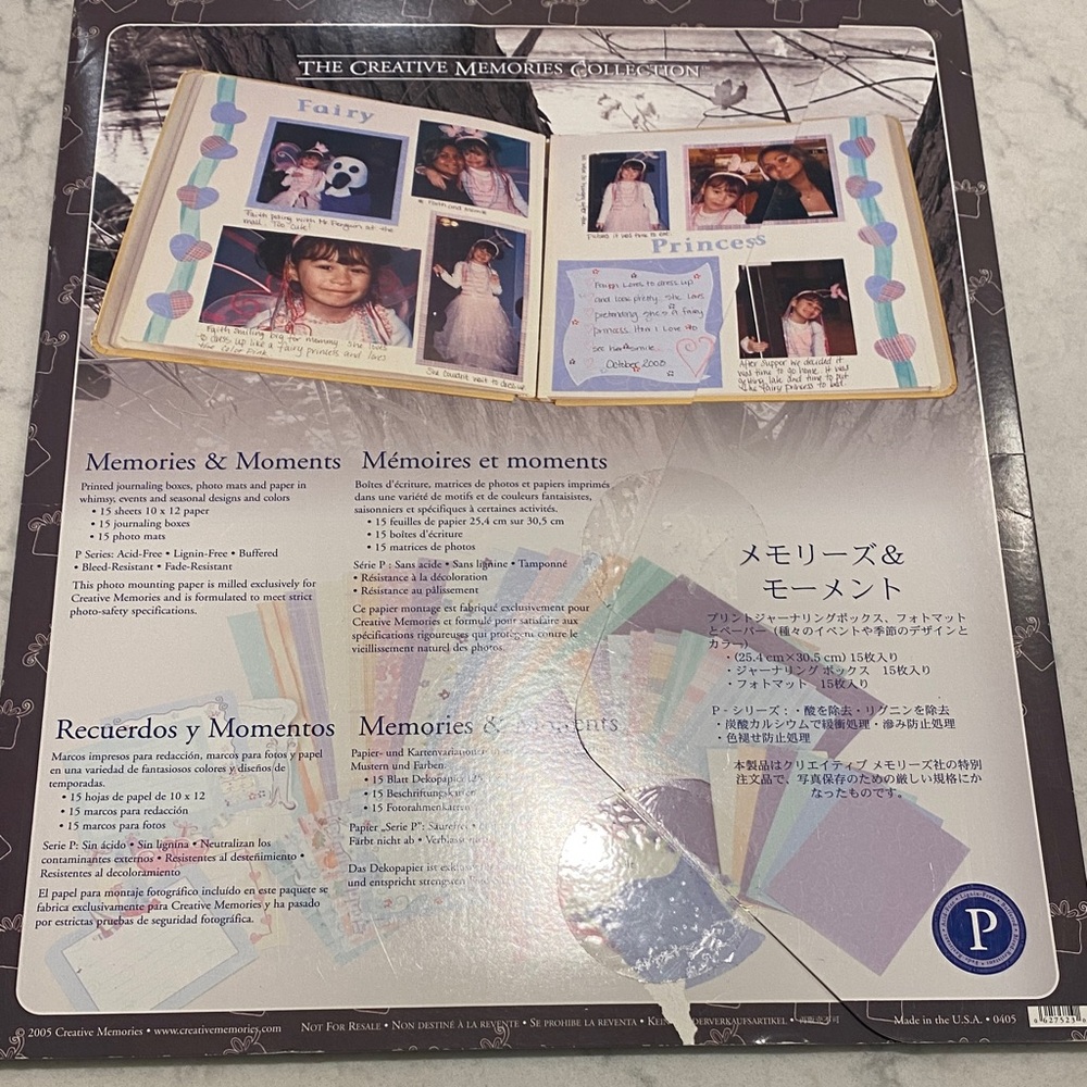 Creative Memories  Memories & Moments Paper and Journaling Boxes